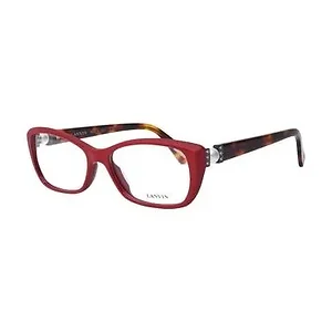 Glop Lanvin VLN 665S-09LB Shiny Red Rectangular Women's
