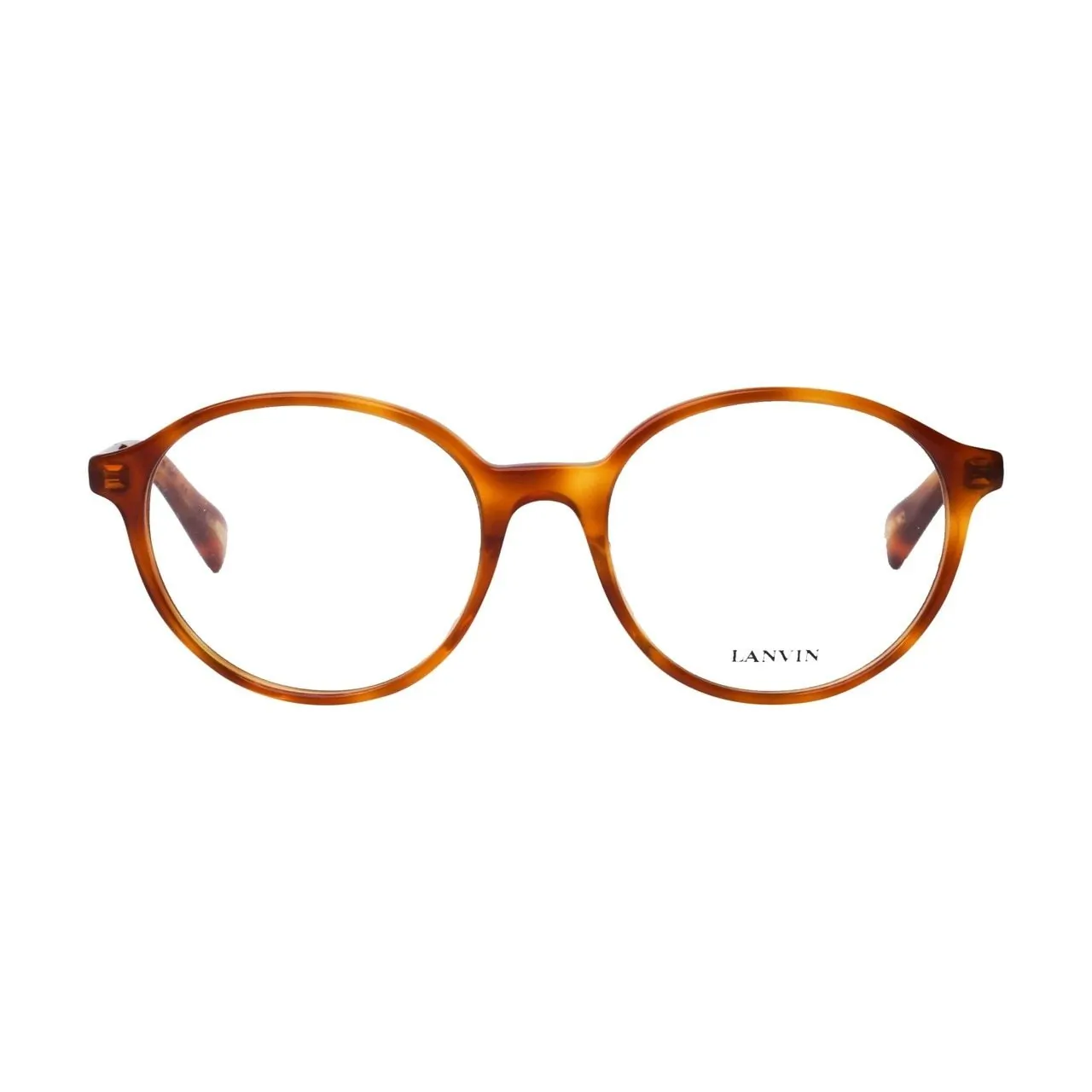 Glop VLN 764-06ZG Lanvin Vln 764-06zg Havana Round Women's Eyeglasses