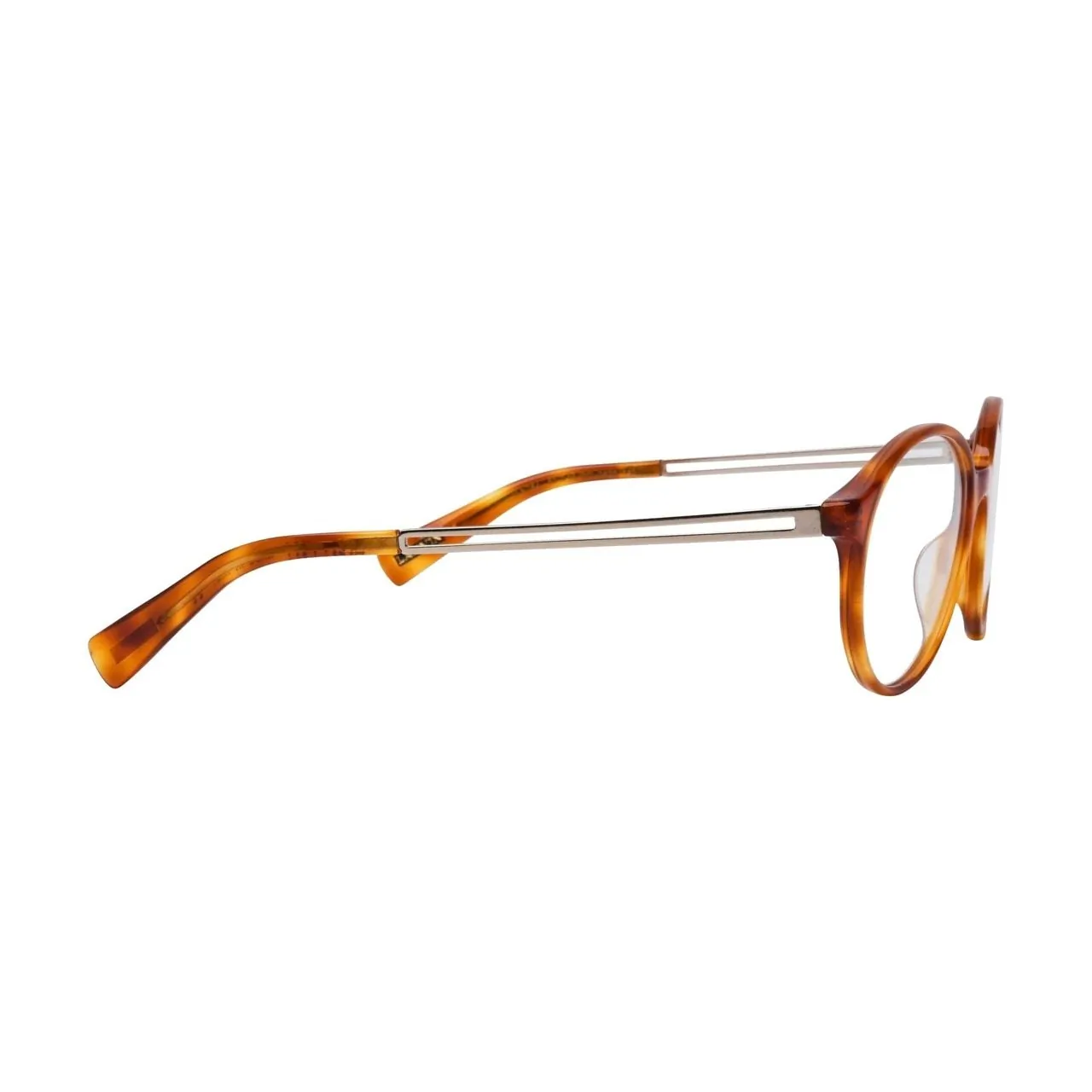 Glop VLN 764-06ZG Lanvin Vln 764-06zg Havana Round Women's Eyeglasses