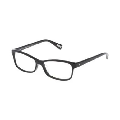 Glop VLN 663-0700 Lanvin Vln 663-0700 Black Rectangular Unisex Acetate