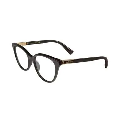 Glop VLN 709-700 Lanvin Vln 709-700 Black Square Women's Acetate Eyegl