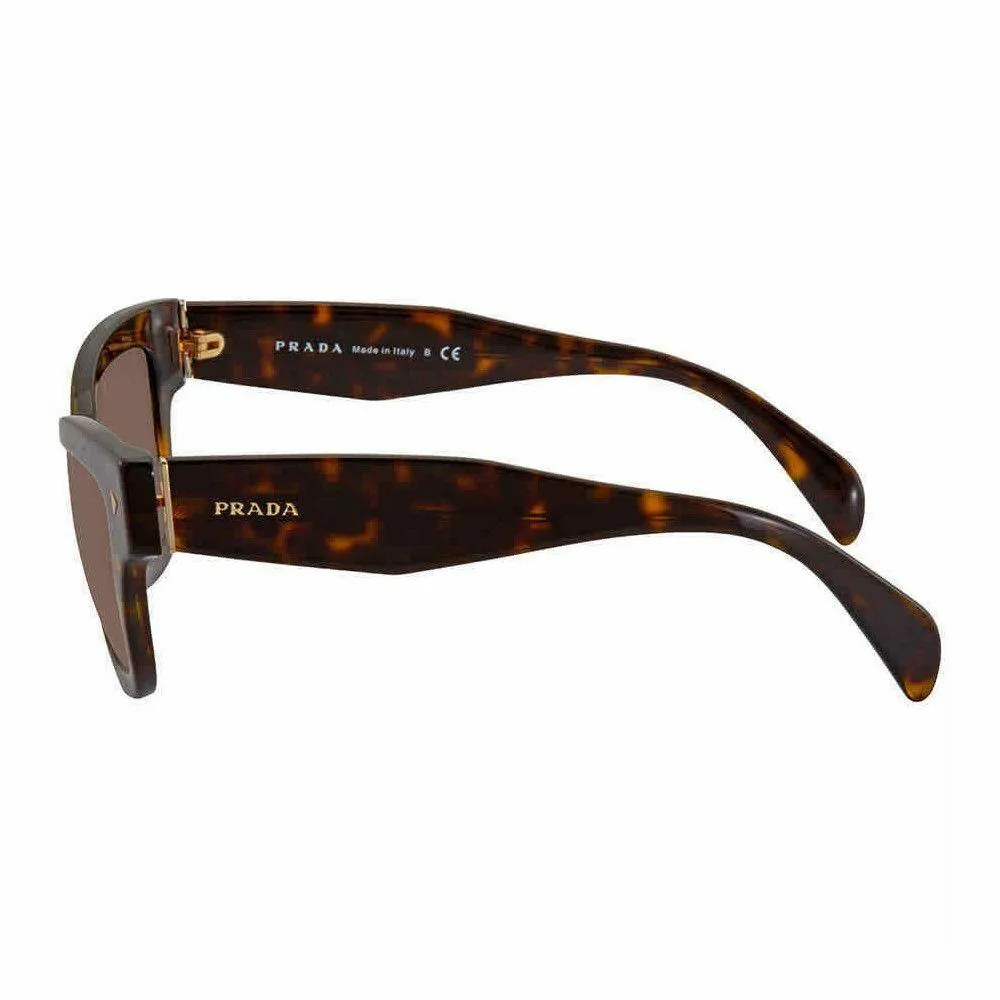 Glop PR29R-2AU3DO Prada Pr29r 2au3do Havana Square Gradient Grey Lens 