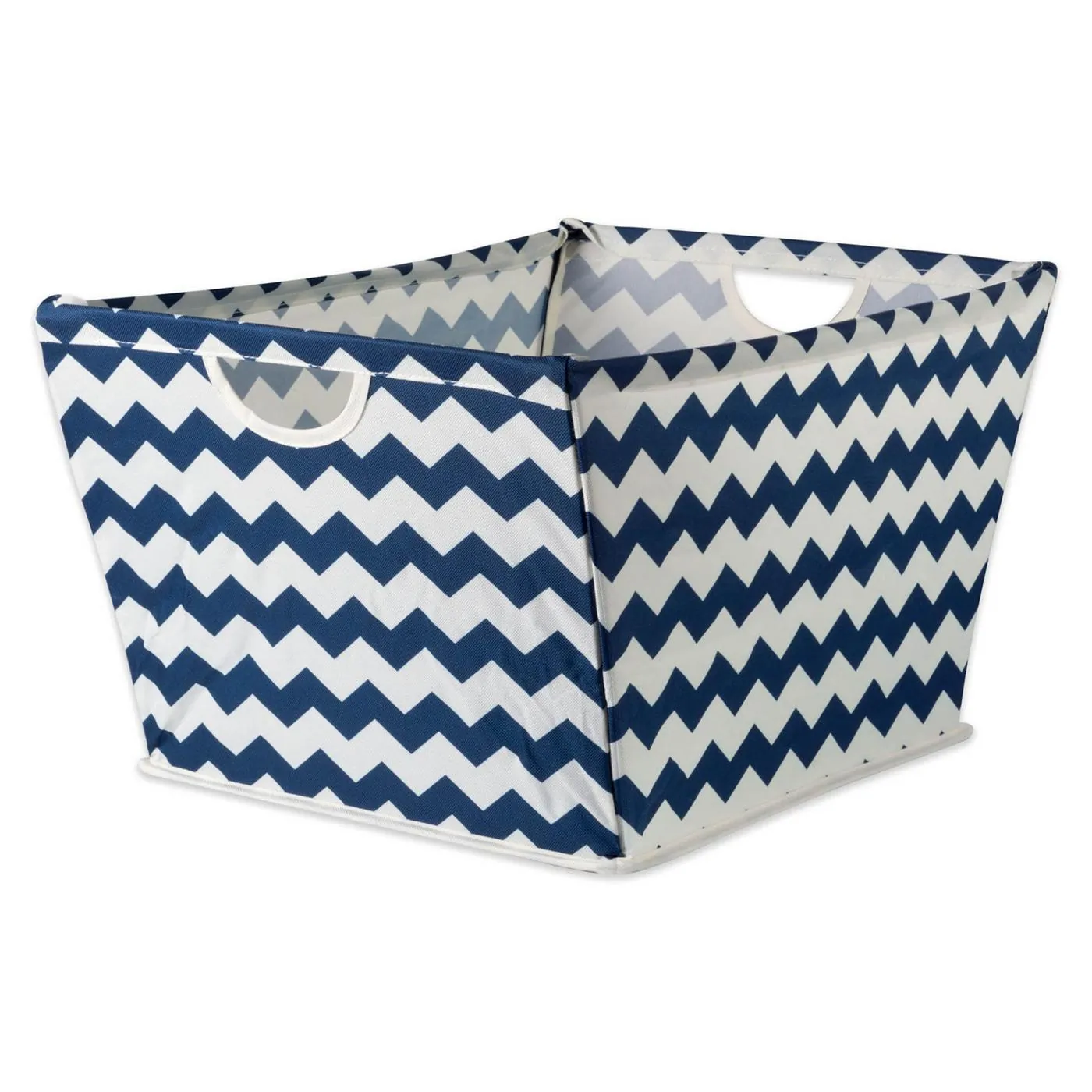 Dii CAMZ36939S Chevron Fabric Collapsible Storage Bin With Metal Frame