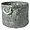 Dii Stylish Gray and Silver Round Woven Paper Bin - 12