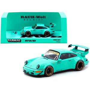 Tarmac T64-037-TIF Porsche Rwb 964 Rhd (right Hand Drive) Tiffany Teal