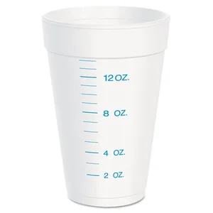 Dart 16 Oz Graduated Medical Foam Cups - 25 Pack