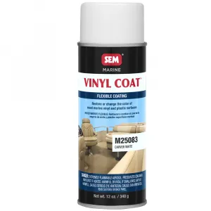 Sem M25083 Vinyl Coattrade; - Carver White - 12oz