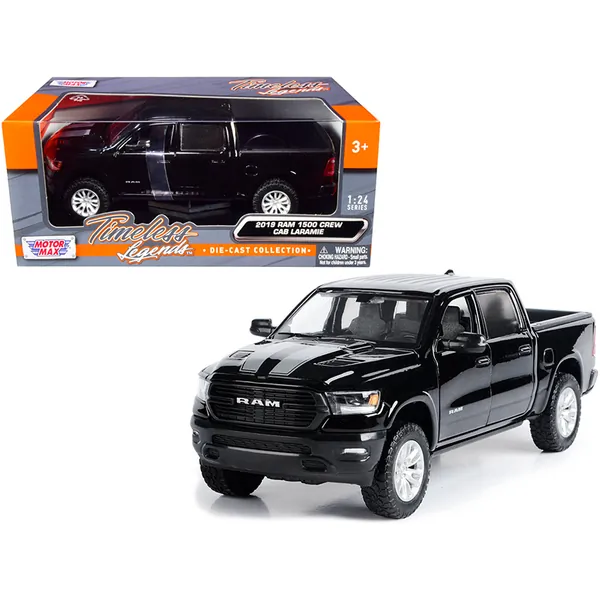 Motormax 79357bk-s 2019 Ram 1500 Laramie Crew Cab Pickup Truck Black W