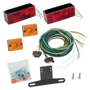 Wesbar 007509 Waterproof Low Pro >80 Trailer Light Kit W 25' Wire