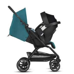 Cybex 521001477 Eezy S + 2 River Blue Travel Strollers 360 Degree Twis