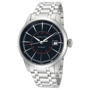 Brav H40555131 Hamilton  Men's 'timeless Class' Black Dial Stainless S