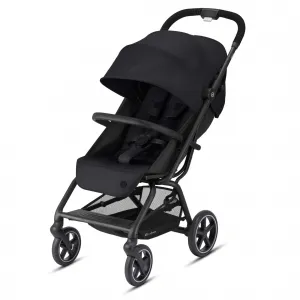 Cybex 521000479 Eezy S + 2 Deep Black Travel Strollers 360 Degree Twis