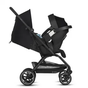 Cybex 521000479 Eezy S + 2 Deep Black Travel Strollers 360 Degree Twis