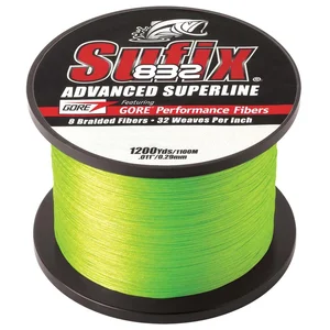 660-315L | Sufix 832 Advanced Braid - 15lb - Neon Lime