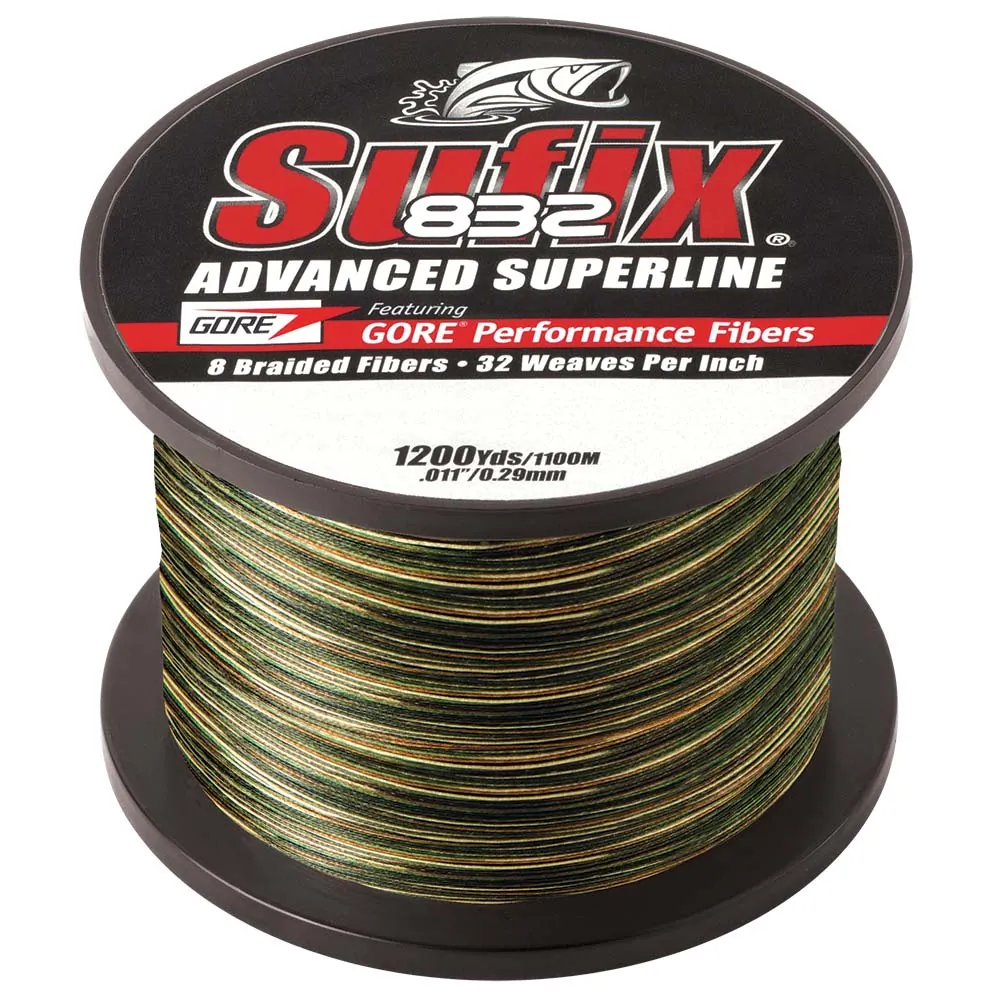 Sufix 660-315CA 832 Advanced Braid - 15lb - Camo - 1200 Yds