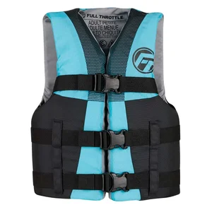 Full Throttle Full Throttle Aqua/Black Teen Life Jacket