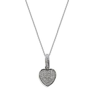 Claudia C3509 Charming Love Heart Necklace In Hypoallergenic Stainless