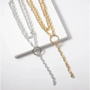 Claudia G Collection Gold Adjustable Lariat Necklace -