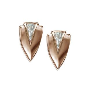 Claudia E8030.3 Chevron Earrings- Rose