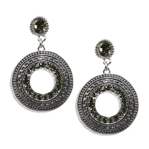 Claudia G Collection Vintage Olive Crystal Caster Earrings