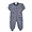 Benben Apparel Navy Stripes Pajama Set with Navy Sleeves -