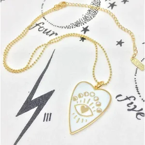 N9039.01 | Claudia G Collection Elegant White Heart Pendant