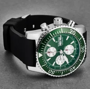 Brav 17030.6531 Revue Thommen 17030.6531 Men's 'divers' Green Dial Day