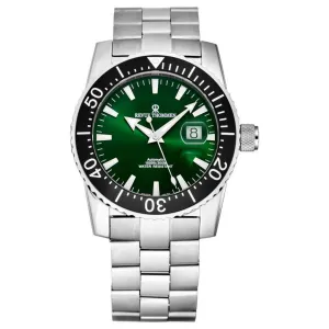 Brav 17030.2124 Revue Thommen 17030.2124 Men's 'diver' Green Dial Stai