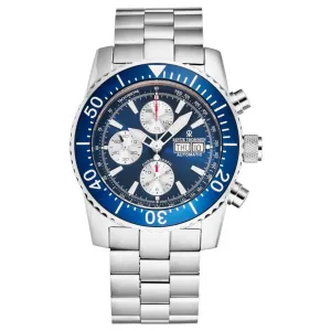 Brav 17030.6135 Revue Thommen 17030.6135 Men's 'divers' Blue Dial Day-