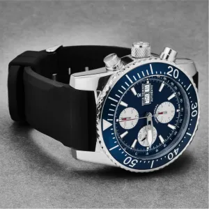 Brav 17030.6535 Revue Thommen 17030.6535 Men's 'divers' Blue Dial Day-