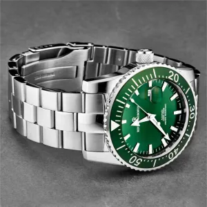 Brav 17030.2134 Revue Thommen 17030.2134 Men's 'diver' Green Dial Stai