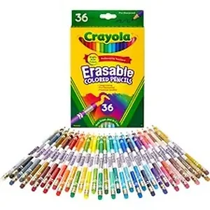 CYO 681036 | Crayola Erasable Colored Pencils - 3 mm Lead