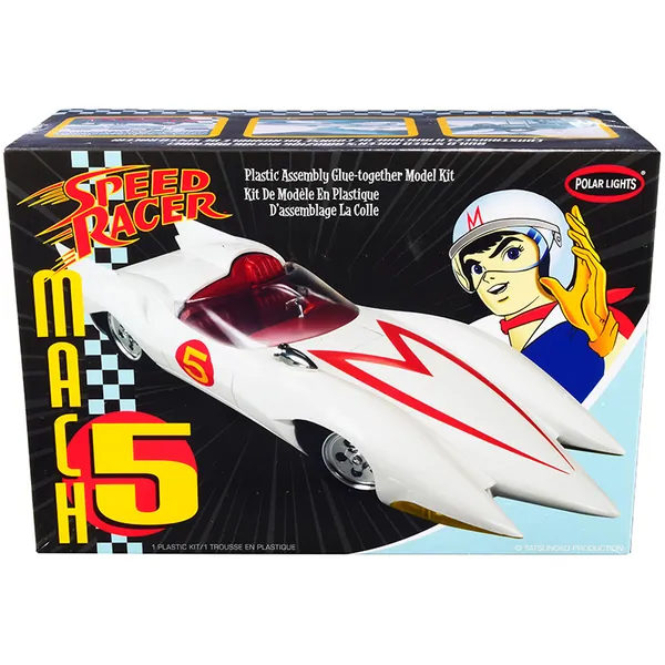 Polar POL990M Skill 2 Model Kit Speed Racer Mach 5 125 Scale Model By 