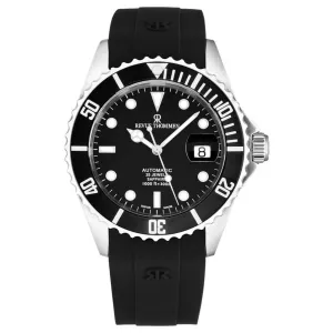 Brav 17571.2837 Revue Thommen 17571.2837 Men's 'diver' Black Dial Rubb