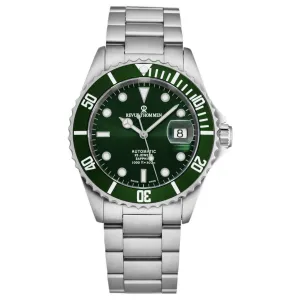 Brav 17571.2129 Revue Thommen 17571.2129 Men's 'diver' Green Dial Stai