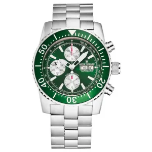 Brav 17030.6131 Revue Thommen 17030.6131 Men's 'divers' Green Dial Day