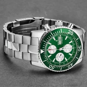 Brav 17030.6131 Revue Thommen 17030.6131 Men's 'divers' Green Dial Day