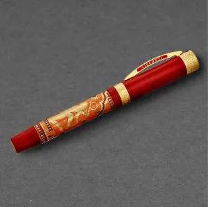 Brav 735ST03F Visconti  'erotic Art' Kamasutra 18k Gold Fine Nib Fount