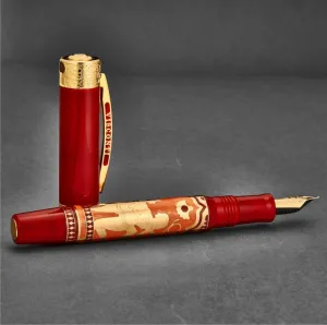 Brav 735ST03M Visconti  'erotic Art' Kamasutra 18k Gold Medium Nib Fou