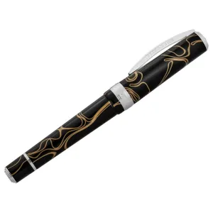 Brav 60173 Visconti  'manhattan Magma' Blackorange Resin Rollerball Pe