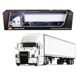 First 60-0367 Mack Anthem Sleeper Cab With 53\' Trailer White 164 Diec