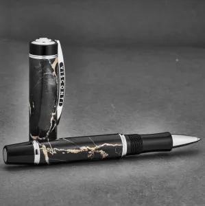 Brav 685RL03 Visconti  'millionaire' Portoro Black Marble Rollerball P