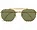 Glop Ray-Ban RB3648-001/4E Unisex Polished Gold Hexagonal