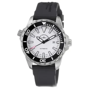 Brav 6603-2824-A2 Zeno 6603-2824-a2 Men's 'divers' White Dial Black Ru