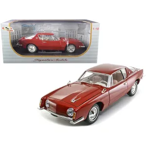 Signature 18101r 1963 Studebaker Avanti Maroon Red Metallic 118 Diecas