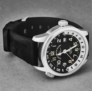 Brav 6304GMT-A1 Zeno 6304gmt-a1 Men's 'pilot Fellow' Gmt Black Dial Bl