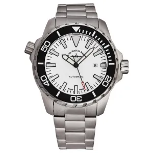 Brav 6603-2824-A2M Zeno 6603-2824-a2m Men's 'divers' White Dial Stainl