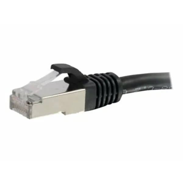 C2g 00809 2ft Cat6 Snagless Shielded (stp) Network Patch Cable - Black