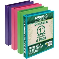 Samsill SAM MS48639 Earthchoice Durable View Binder - 1 Binder Capacit