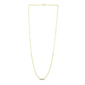 Unbranded 16681-16 14k Yellow Gold Diamond Cut Cable Link Chain 1.8mm 